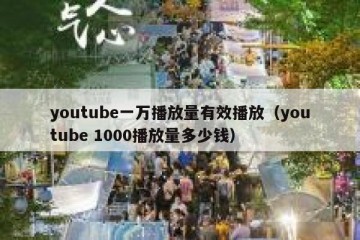 youtube一万播放量有效播放（youtube 1000播放量多少钱）
