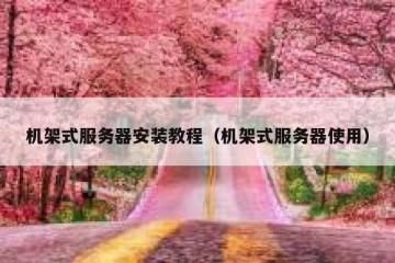 机架式服务器安装教程（机架式服务器使用）