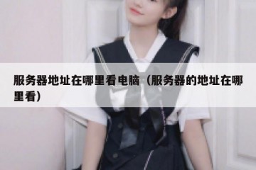 服务器地址在哪里看电脑（服务器的地址在哪里看）