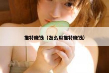 推特赚钱（怎么用推特赚钱）