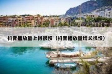 抖音播放量上得很慢（抖音播放量增长很慢）