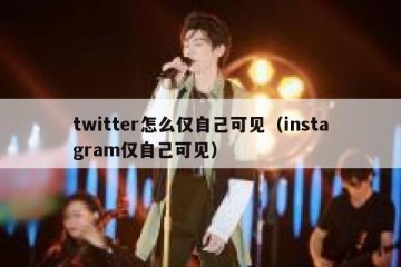 twitter怎么仅自己可见（instagram仅自己可见）