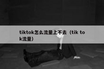 tiktok怎么流量上不去（tik tok流量）
