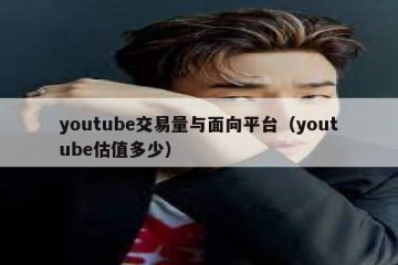 youtube交易量与面向平台（youtube估值多少）
