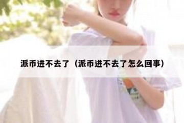 派币进不去了（派币进不去了怎么回事）