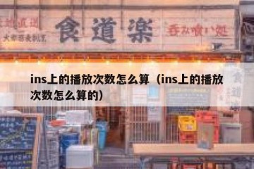 ins上的播放次数怎么算（ins上的播放次数怎么算的）