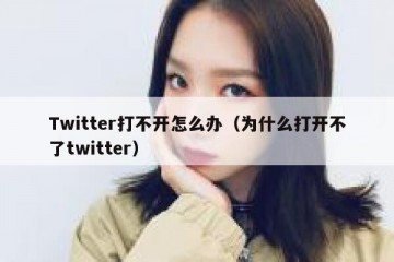Twitter打不开怎么办（为什么打开不了twitter）