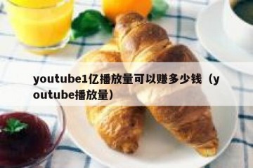youtube1亿播放量可以赚多少钱（youtube播放量）
