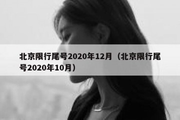 北京限行尾号2020年12月（北京限行尾号2020年10月）