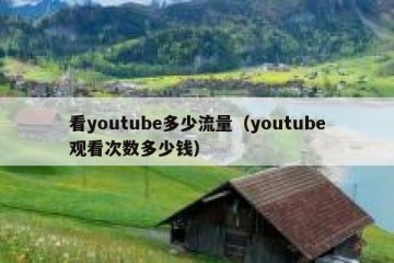 看youtube多少流量（youtube观看次数多少钱）