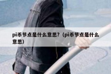 pi币节点是什么意思?（pi币节点是什么意思）
