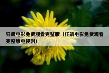 狂飙电影免费观看完整版（狂飙电影免费观看完整版电视剧）