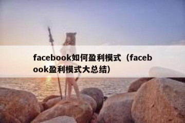 facebook如何盈利模式（facebook盈利模式大总结）