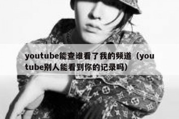youtube能查谁看了我的频道（youtube别人能看到你的记录吗）