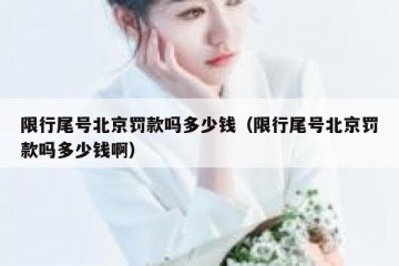限行尾号北京罚款吗多少钱（限行尾号北京罚款吗多少钱啊）