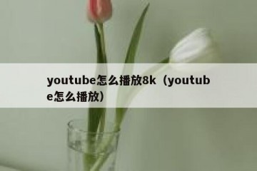 youtube怎么播放8k（youtube怎么播放）