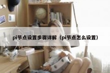 pi节点设置步骤详解(pi节点怎么设置)