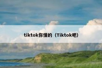 tiktok你懂的（Tiktok吧）