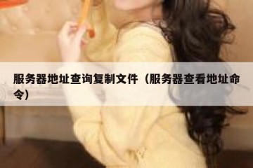 服务器地址查询复制文件（服务器查看地址命令）