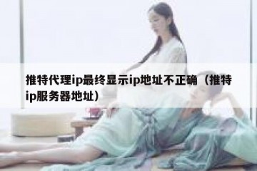 推特代理ip最终显示ip地址不正确（推特ip服务器地址）