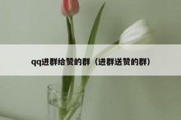 qq进群给赞的群（进群送赞的群）