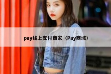pay线上支付商家（Pay商城）