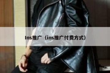 Ins推广（ins推广付费方式）