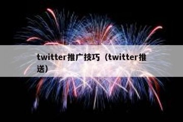 twitter推广技巧（twitter推送）
