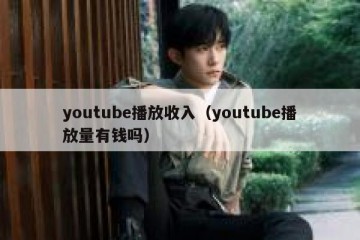 youtube播放收入（youtube播放量有钱吗）
