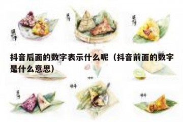 抖音后面的数字表示什么呢（抖音前面的数字是什么意思）