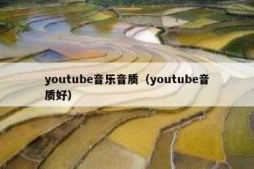 youtube音乐音质（youtube音质好）