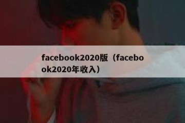 facebook2020版（facebook2020年收入）