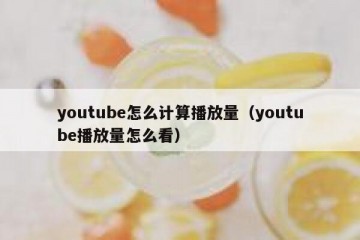 youtube怎么计算播放量（youtube播放量怎么看）