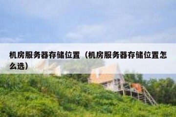 机房服务器存储位置（机房服务器存储位置怎么选）