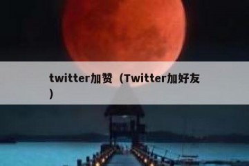 twitter加赞（Twitter加好友）