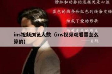 ins视频浏览人数（ins视频观看量怎么算的）