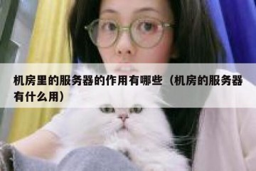 机房里的服务器的作用有哪些（机房的服务器有什么用）