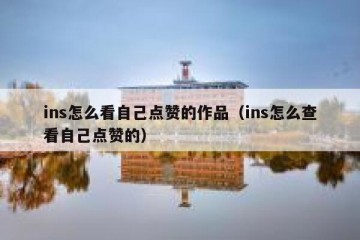 ins怎么看自己点赞的作品（ins怎么查看自己点赞的）
