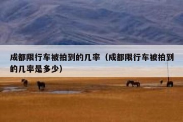 成都限行车被拍到的几率（成都限行车被拍到的几率是多少）