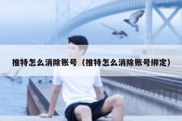 推特怎么消除账号（推特怎么消除账号绑定）