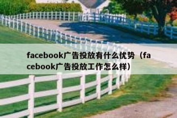 facebook广告投放有什么优势（facebook广告投放工作怎么样）