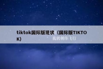 tiktok国际版现状（国际版TIKTOK）