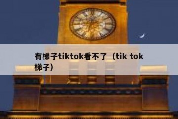 有梯子tiktok看不了（tik tok梯子）