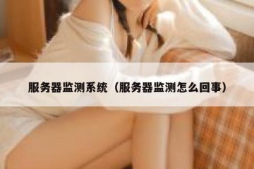 服务器监测系统（服务器监测怎么回事）