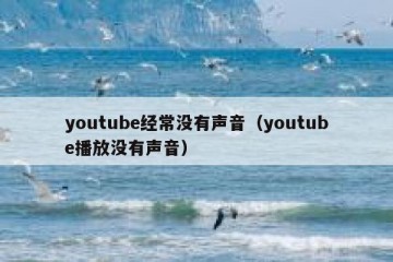 youtube经常没有声音（youtube播放没有声音）