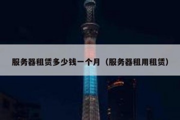 服务器租赁多少钱一个月（服务器租用租赁）