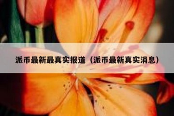 派币最新最真实报道（派币最新真实消息）