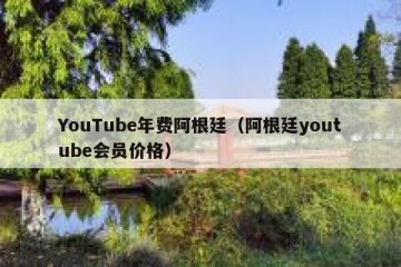 YouTube年费阿根廷（阿根廷youtube会员价格）