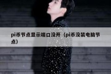 pi币节点显示端口没开（pi币没装电脑节点）