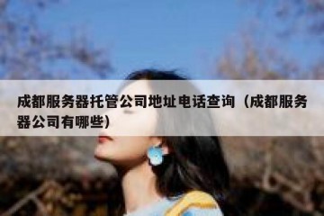成都服务器托管公司地址电话查询（成都服务器公司有哪些）